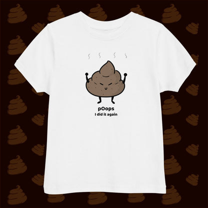 Poops I did it again – Cute Poop Statement Shirt for Kids